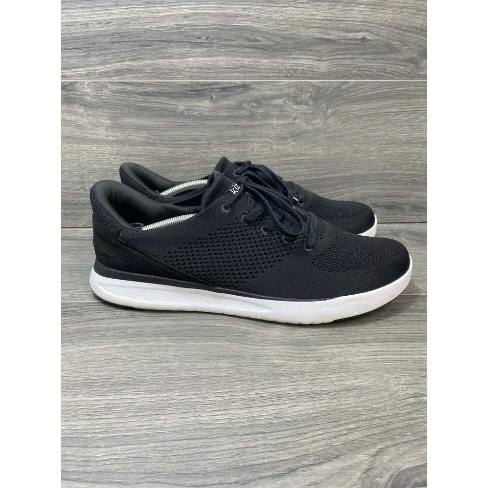 Kizik Lima Walking Shoes Sneakers M 14/ W 15 Black Casual Lace Up
